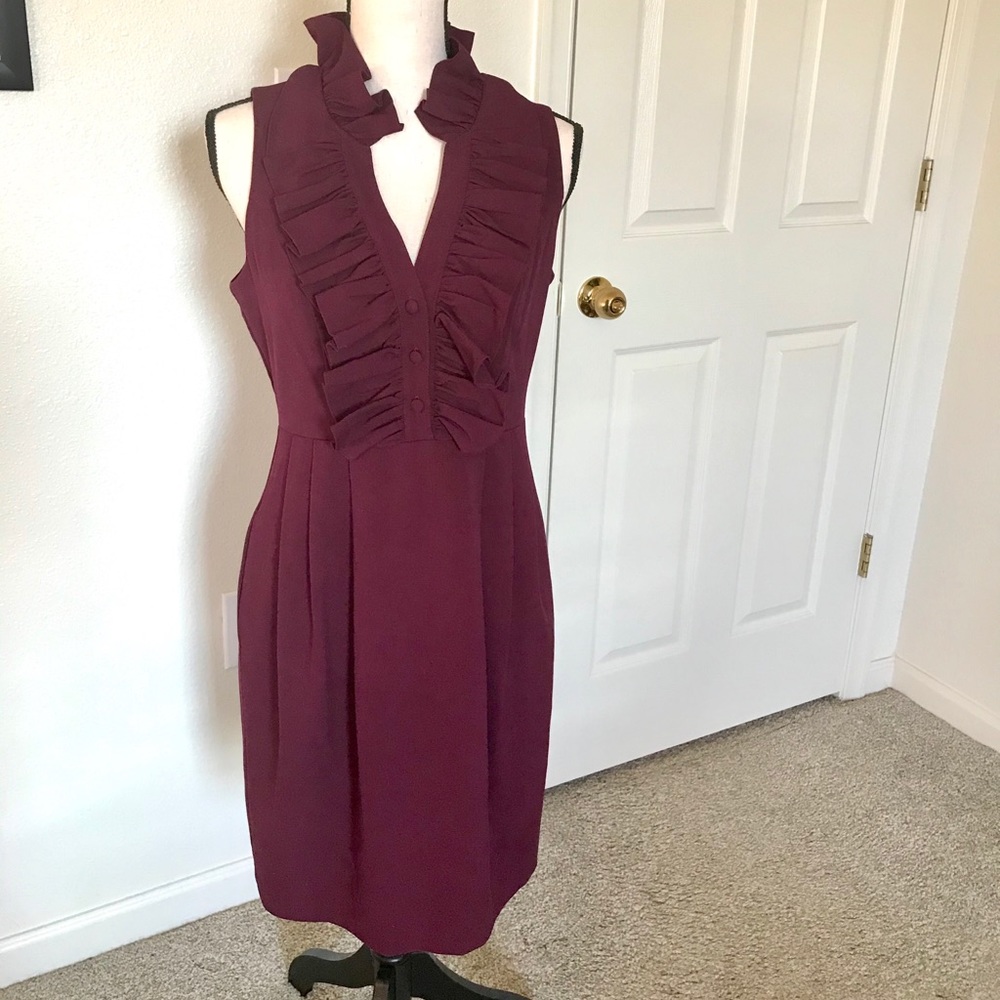 Marc New York Ruffle High Collar Dress